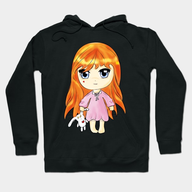 Chibi fille Hoodie by ChrystelleHC